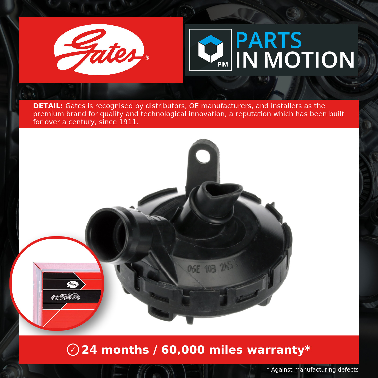 Fits GATES EMH941 CRANKCASE VENTING ⭐UK Stock⭐ - Image 9
