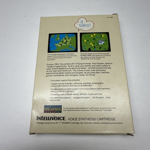 Intellivision Intellivoice B-17 Bomber Video Game 1982 - Complete Tested CIB - Picture 12 of 12