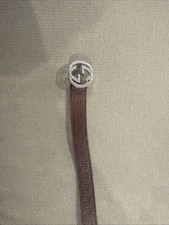 GUCCI Kids Interlocking G Buckle GG Supreme Canvas Size Small Belt Brown 258395