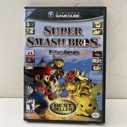 Super Smash Bros Melee (2001) Nintendo GameCube CIB Cleaned Tested