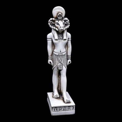 Ancient Egyptian Antiquities Pharaonic Statue Artifact Stone Khnum Head of a Ram
