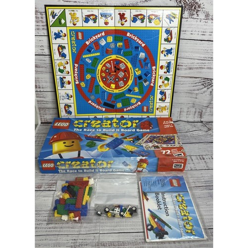 Vintage Lego Creator 1999 Rose Art The Race To Build It Board Game - Picture 1 of 11