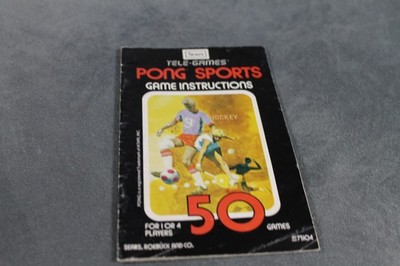 Original Anleitung Tele-Games Pong Sports 50 Games Sears Atari Manual