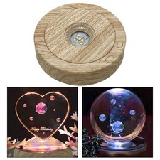 Rotating Display Stand LED Rotating Display Stand Cake Decorating for Crystals