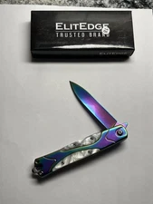 Elite Edge 10-A19DWP Rainbow Linerlock Knife