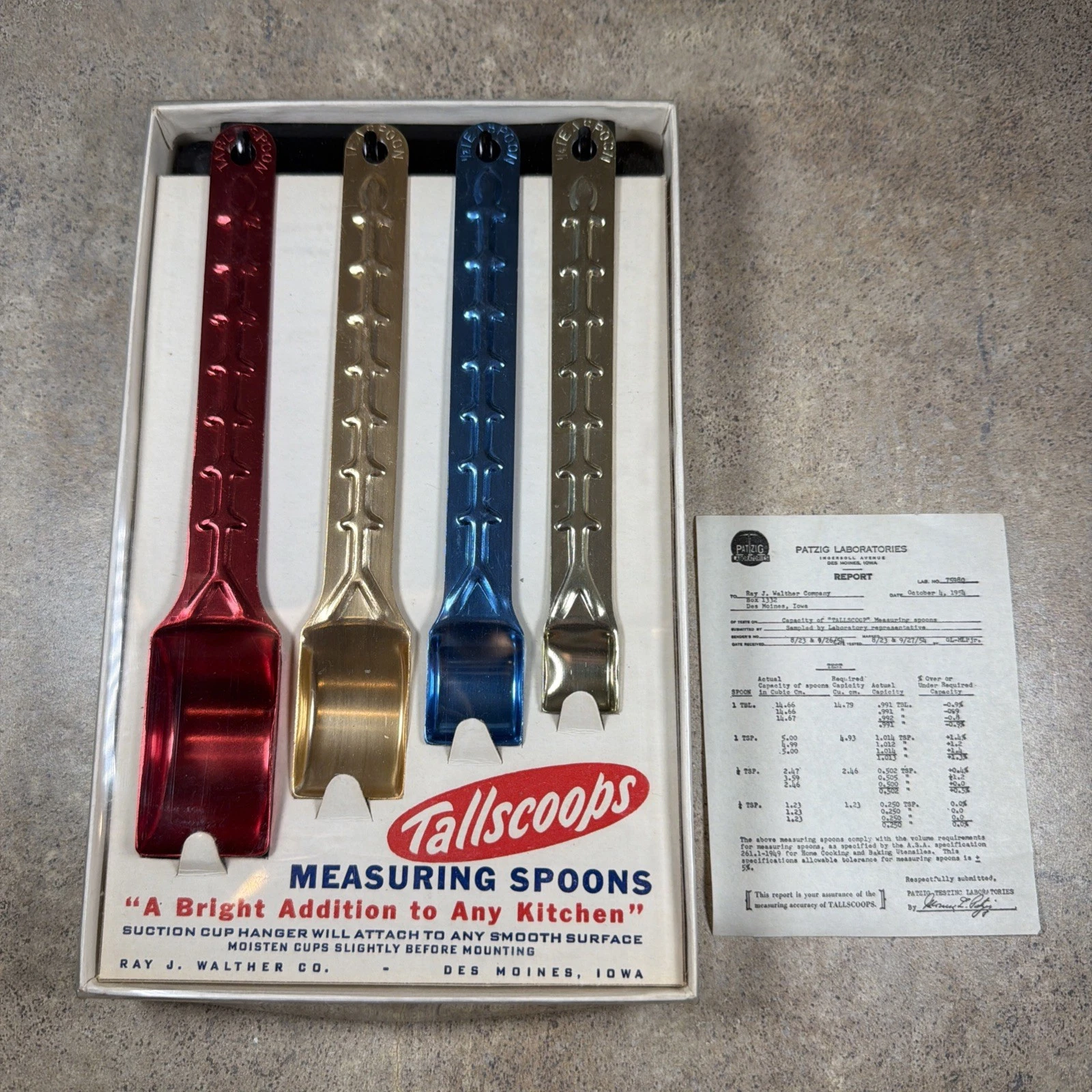 Ray J. Walther Co. Tallscoops Measuring Spoons Brand SHINEY New Never Used
Opens in a new window or