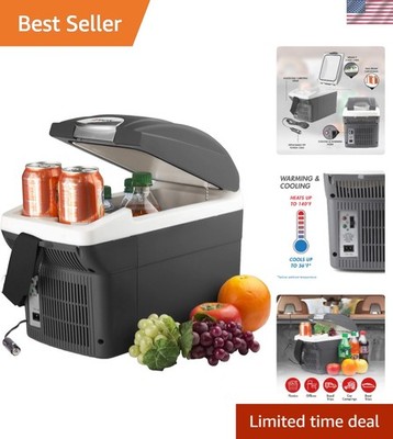 Eco-Friendly 6 Quart Thermoelectric Cooler Warmer - Perfect for Camping