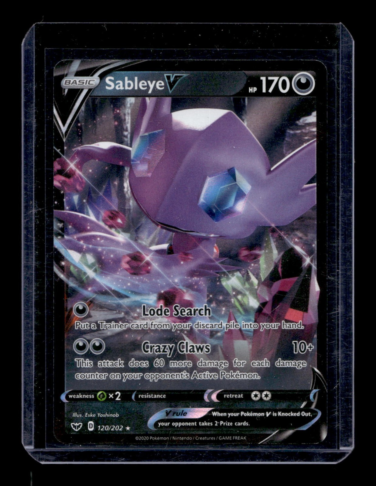 Pokemon Sableye V #120 Pokemon Sword & Shield