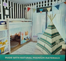 GoGa Kids Tents Indoor Play Tent Playhouse Teepee Tent with Lights