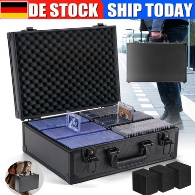 Graded Card Aufbewahrungsbox für 600+ Top Loader Sammelkarten Case Box 130+ 35pt