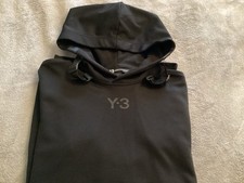 Limited Edition Y-3 Yohji Yamamoto Designer Black Hoodie Sweatshirt RRP £400