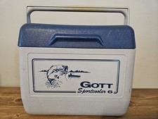 Gott Cooler Sportcooler 6 HUNTING FISHING Sports 1806 USA Made Vintage Blue/Gray