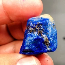 Natural A+ Madani Lapis Lazuli Raw Rough Stone w/ Pyrite 14 grams  L679....1