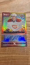 2013-14 Panini Select Youth Explosion Gold Prizm Raphael Diaz Auto /10 Canadiens