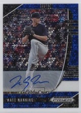 2020 Panini Prizm Draft Picks Blue Donut Circle 8/25 Matt Manning Auto 1s6p