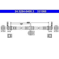 ATE 24.5284-0400.3 Bremsschlauch
