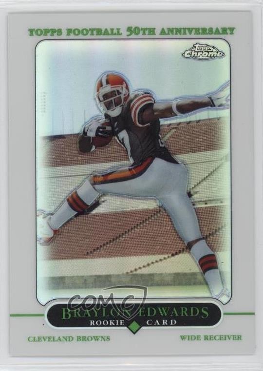 2005 Topps Chrome Refractor Braylon Edwards #174 Rookie RC 09su