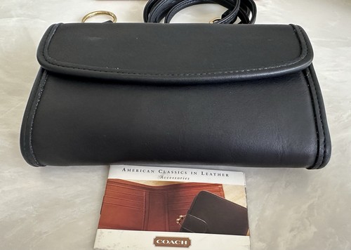 NOS COACH VINTAGE BLACK ENVELOPE SWING WALLET 4873 - Picture 10 of 23