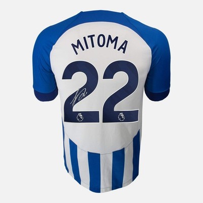 Brighton & Hove Albion Mitoma 22 シャツ Kaoru Mitoma Signed Brighton & Hove Albion Shirt Home 2023-24 [22