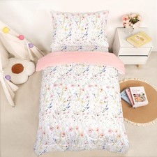 Bedding Set for Girls, 4 Piece Floral Comforter Set, Ultra Soft Baby Girl Cri...