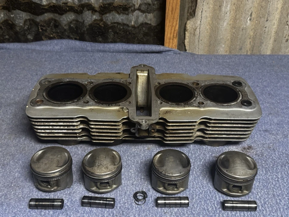 1981 Yamaha XJ650RJ XJ650 XJ 650 OEM Cylinder Barrel Jug With Pistons - Image 3 of 4