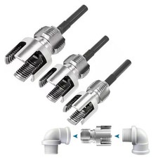 3Pcs Integrated Internal  External 1/2 3/4 1 Inch Pipe Threading Tool