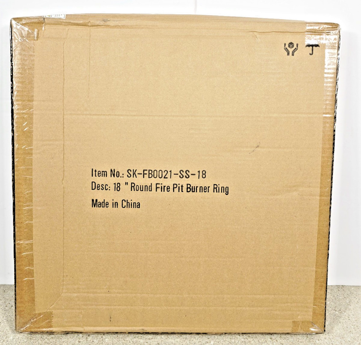 Skyflame 18 Inch Round Stainless Steel Fire Pit Burner Ring 18" Round - Dual Gas