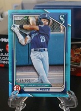 2024 Bowman - Prospects Tai Peete #BP-9 Sky Blue Border /499 