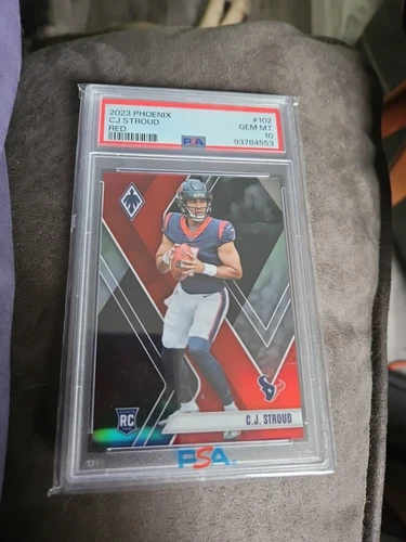 2023 Phoenix CJ Stroud Red 181/250 RC Grade 10