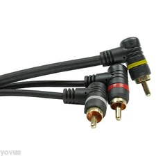 35 ft 3 RCA composite audio and video A/v cable TV dvd satellite vcr patch cable