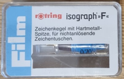 Rotring Isograph F (Folie) Zeichenkegel 0,7 mm, OVP