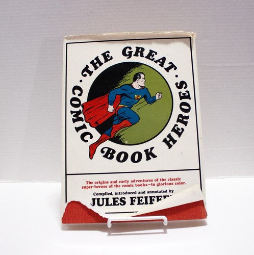 The Great Comic Book Heroes Jules Feiffer Book HC w/DJ Illustrated 1965 - Imagen 2 de 9