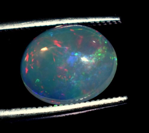 2.30 Ct 100% Natural Ethiopian Opal Oval Welo Fire Cabochon Loose Gemstone ZA159 - Picture 5 of 5
