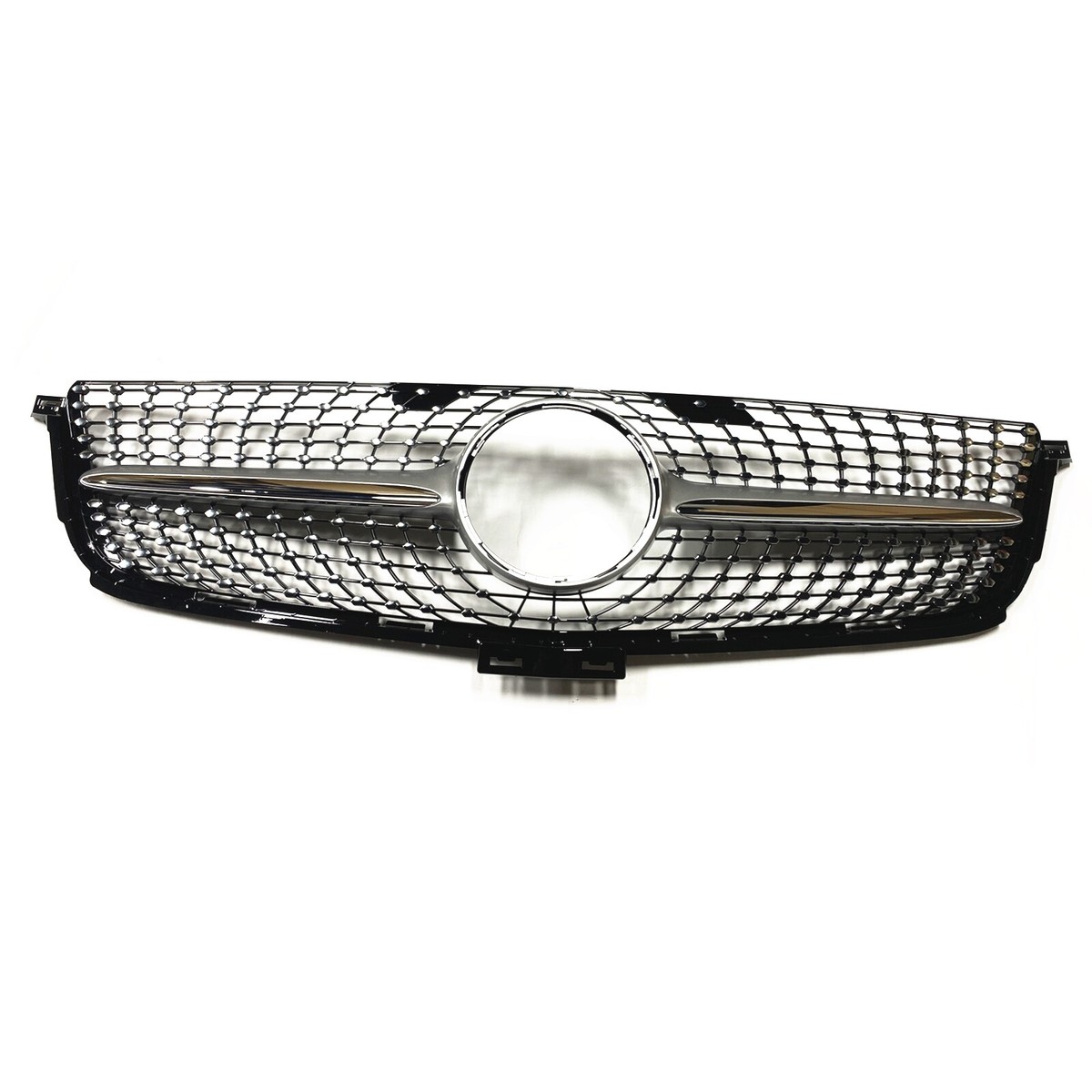 Grille De Calandre Avant Pour Mercedes-Benz ML W166 (2012-2015) – ML300, ML350, ML400, ML500… – ABS Noir Brillant Ou Argenté