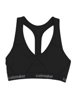 Icebreaker Women's Sprite Racerback Body Fit Bra Black / Black Mediano Icebreaker Women's Sprite Racerback Body Fit Bra Black / Black Mediano