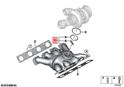 09-13 BMW X5m X6m Turbo Exhaust Manifold 11627589089 for sale AMIRI CHEMIST JEAN