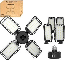 LED Garage Lights 100W Bright  Flexible Lighting for Garage Workshop Warehouse