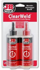 JB Clearweld Epoxy 8oz Strong Bonding Adhesive Neat One Size Clear Glue