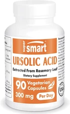 Supersmart Ursolic Acid 300Mg per Day (25% Purity) - Muscle Mass & Strength - Sk