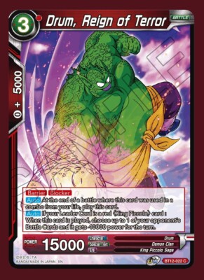 NM-Mint DBS:M Drum, Reign of Terror - BT12-022 - C Vicious Rejuvenation (BT12) D