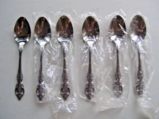 Oneida Stainless PEMBROOKE / RENOIR Set of 6 Teaspoons New