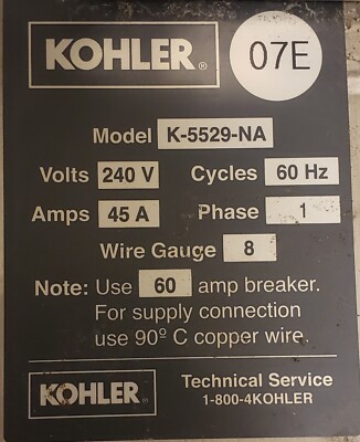 Carte De Contrôle Kohler K-5529-NA - Pour Douche à Vapeur, Occasion