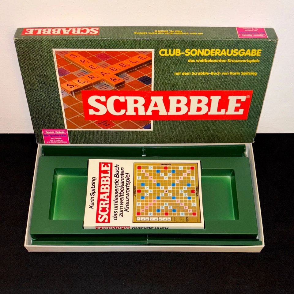 Scrabble Club Sonderausgabe Nur Karton Buch Anleitung Bänkchen Lesen - Bild 2 von 4