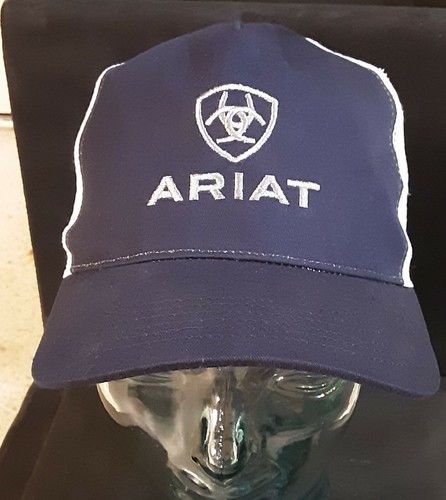 Ariat Blue White Mesh Gray Embroidered 