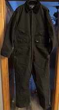 Walls Work Wear Insulated Coveralls for Men Xl Black Heavy And Warm