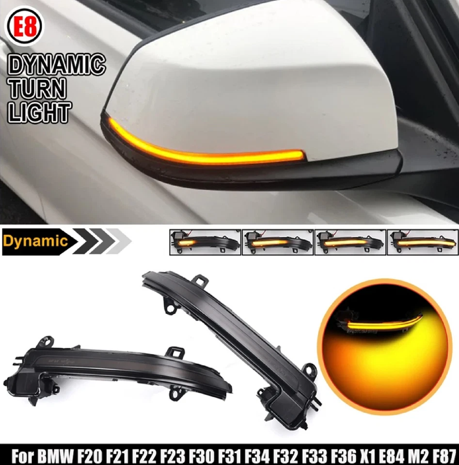 FRECCE SPECCHIETTI LED dinamiche PROGRESSIVE x BMW SERIE 1 2 3 4 F20 F21 F30 X1 - Immagine 3 di 4