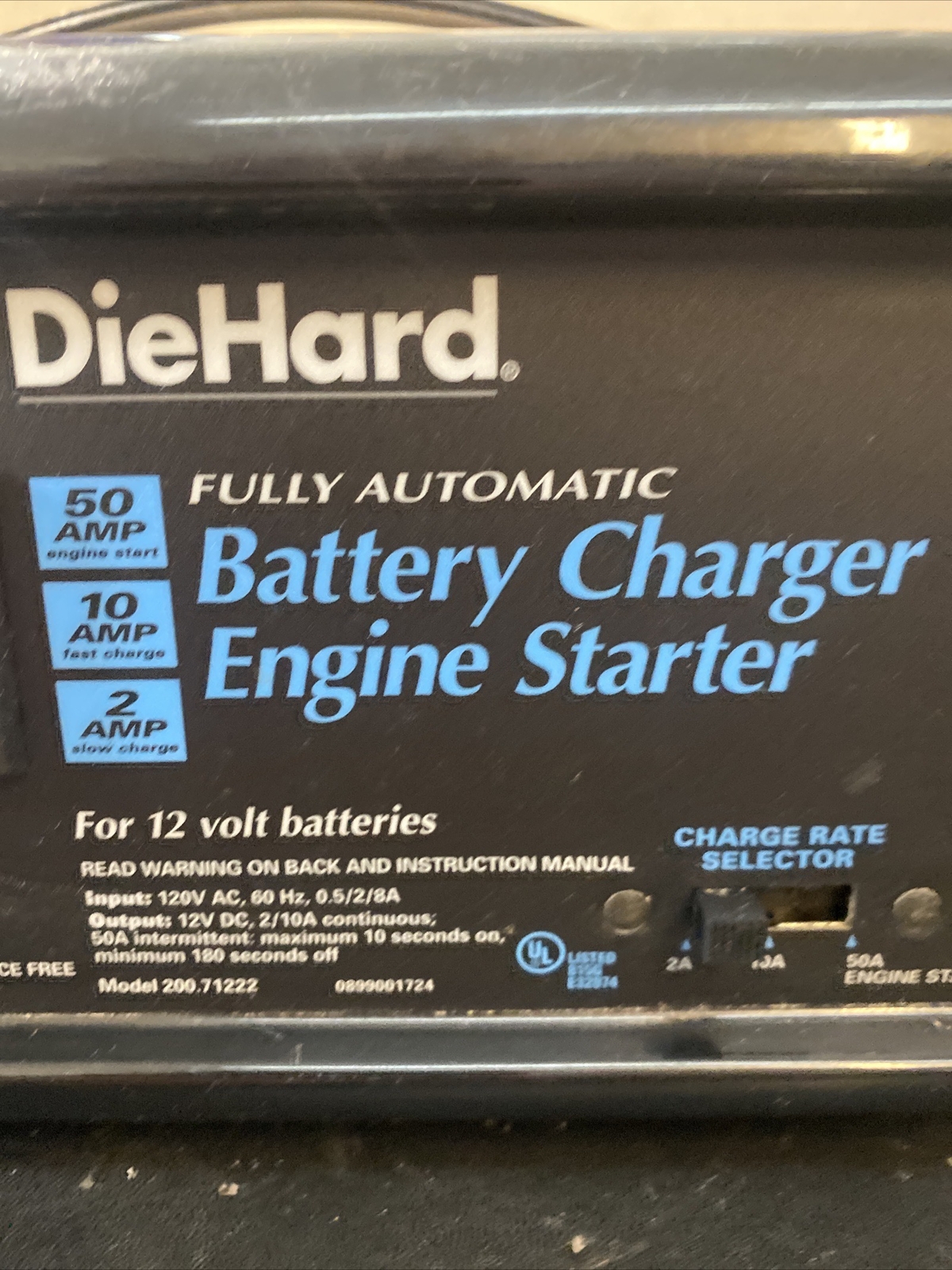 DieHard+Battery+Charger+Engine+Starter+For+12+Volt+Batteries+Model+200.