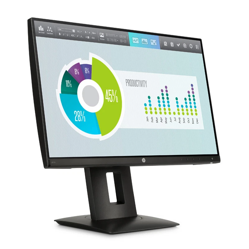 HP Z22n Monitor 21.5" Full HD IPS schwarz (HDMI, DisplayPort, VGA, USB)