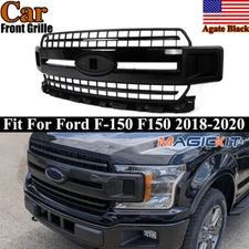 For 2018 2019 2020 Ford F-150 F150 XLT Front Grille Grill Assembly Agate Black