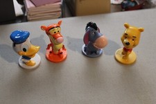 Vintage Set Of 4 Kelloggs Disney Mini Bobblehead Donald Tigger Eeyore Pooh